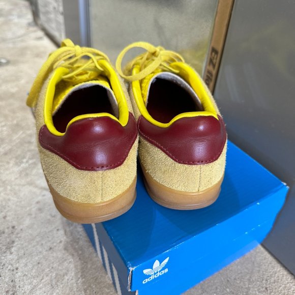 Adidas Gazelle Indoor yellow suede Collegiate sneakers US 5 FR 36 - Picture 2 of 5